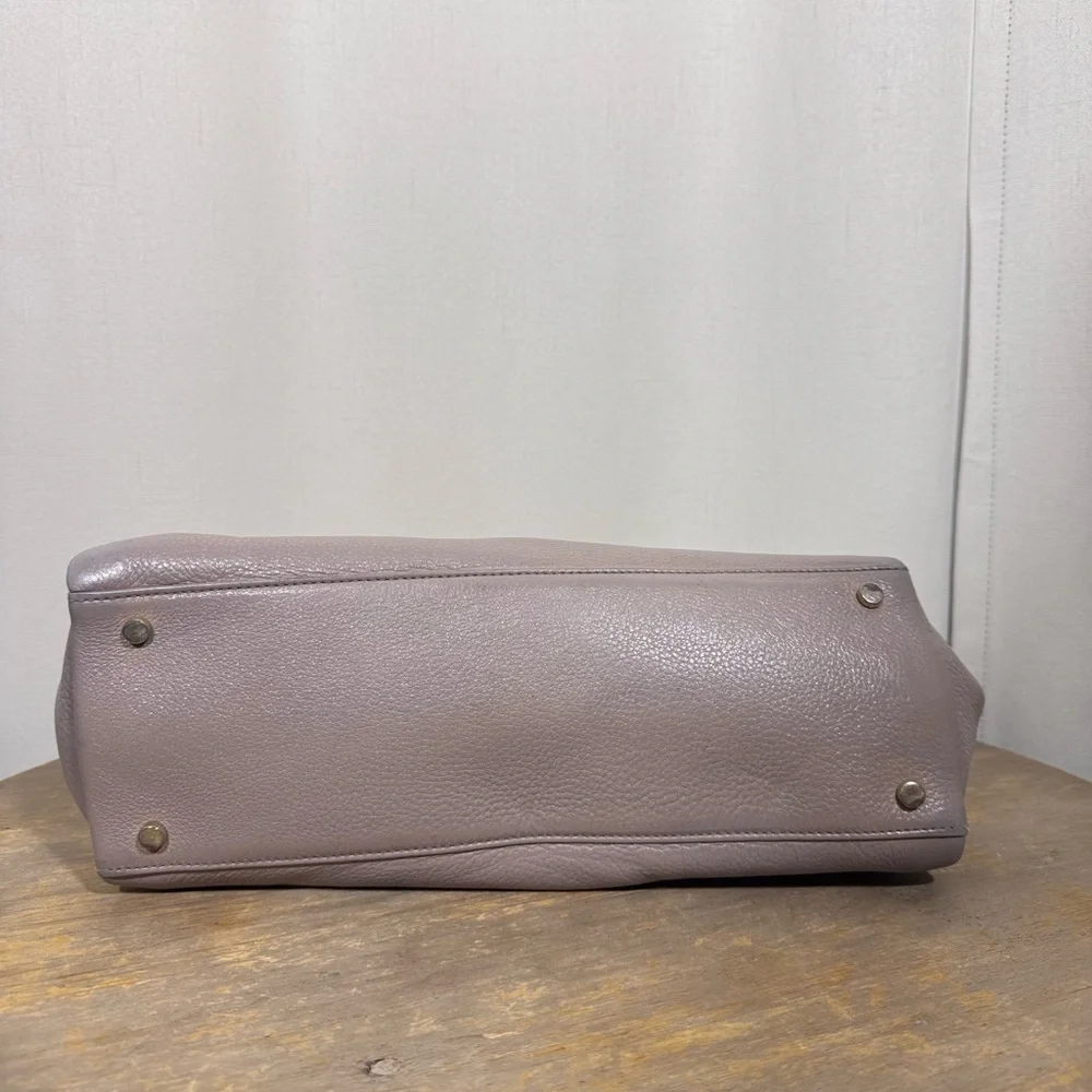 Kate Spade Dusty Leather Tote Bag In Muave Frosting